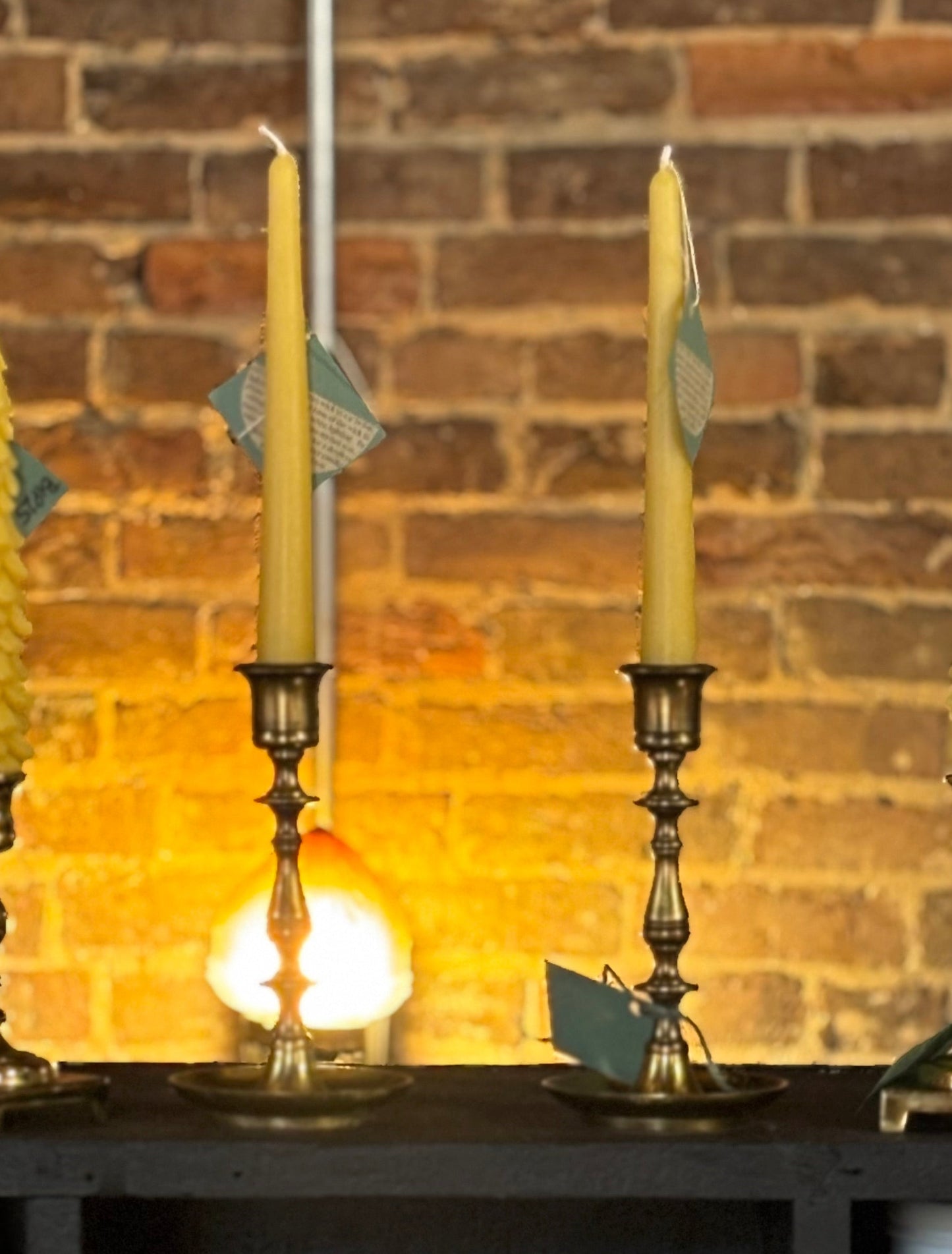 Pure Beeswax 8" Taper Candle - Set of 2