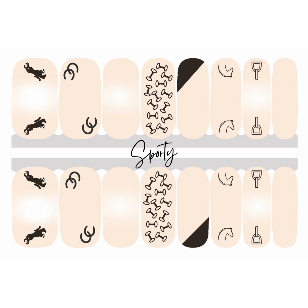 Equestrian Nail Stickers | Horse Nail Art | Horse Gifts | Stocking Stuffers