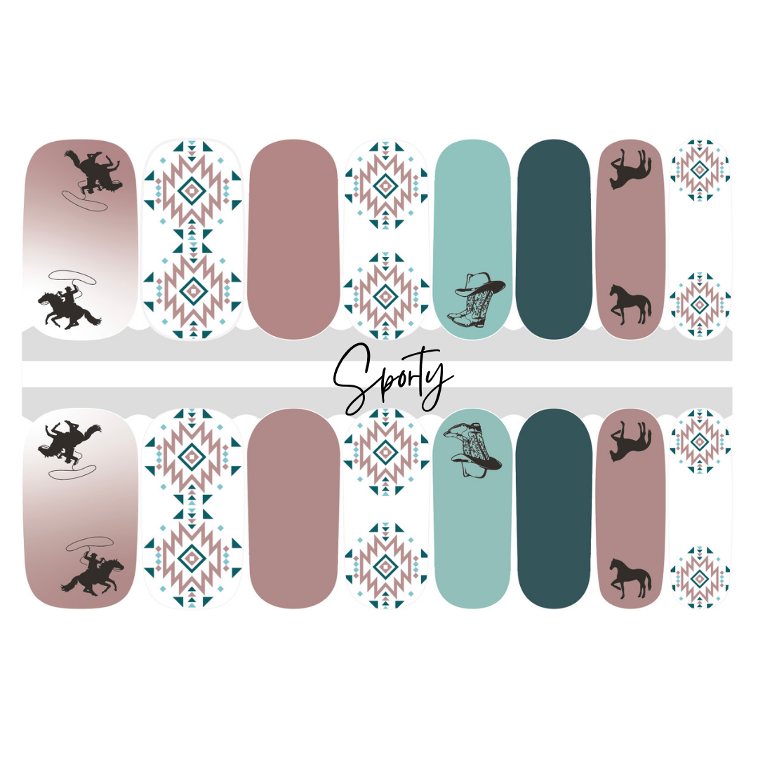 Equestrian Nail Stickers | Horse Nail Art | Horse Gifts | Stocking Stuffers
