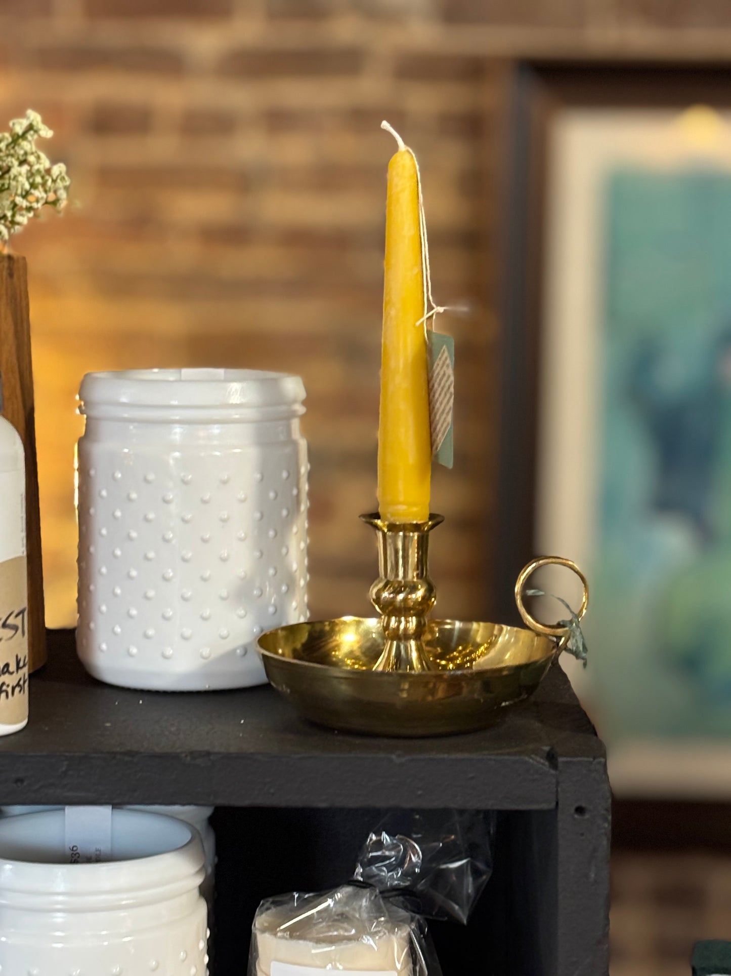 Pure Beeswax 6" Taper Candle - Set of 2