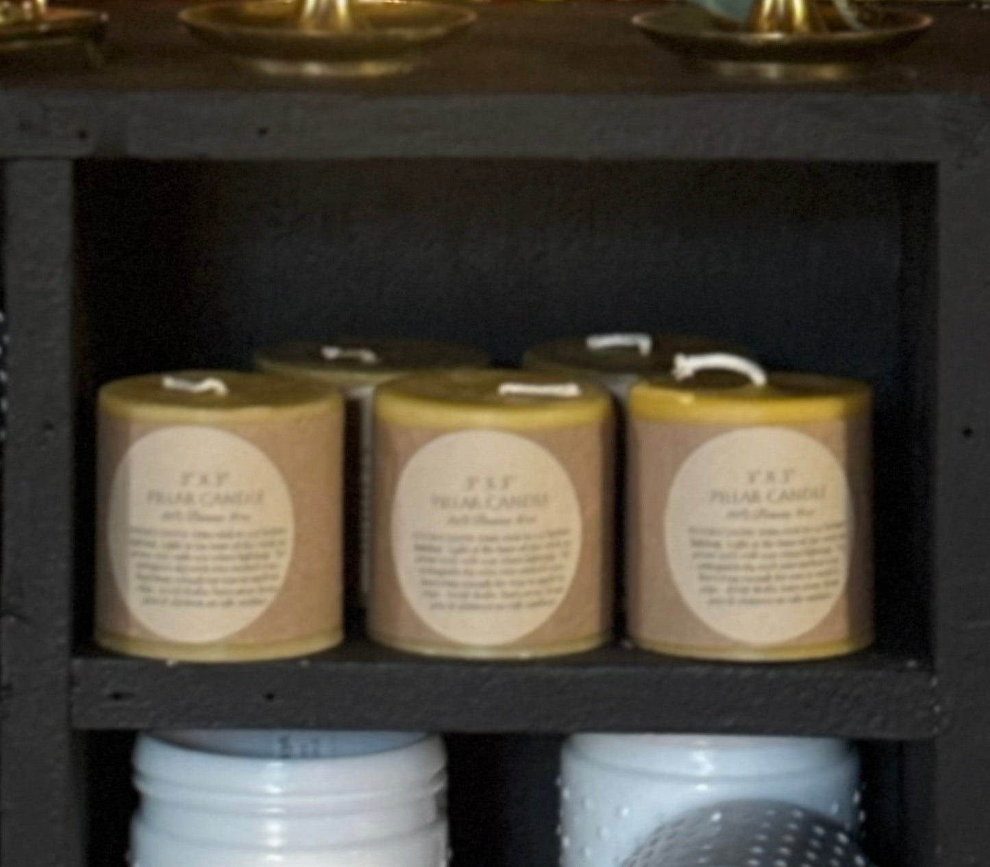 Pure Beeswax 3x3 Pillar Candle