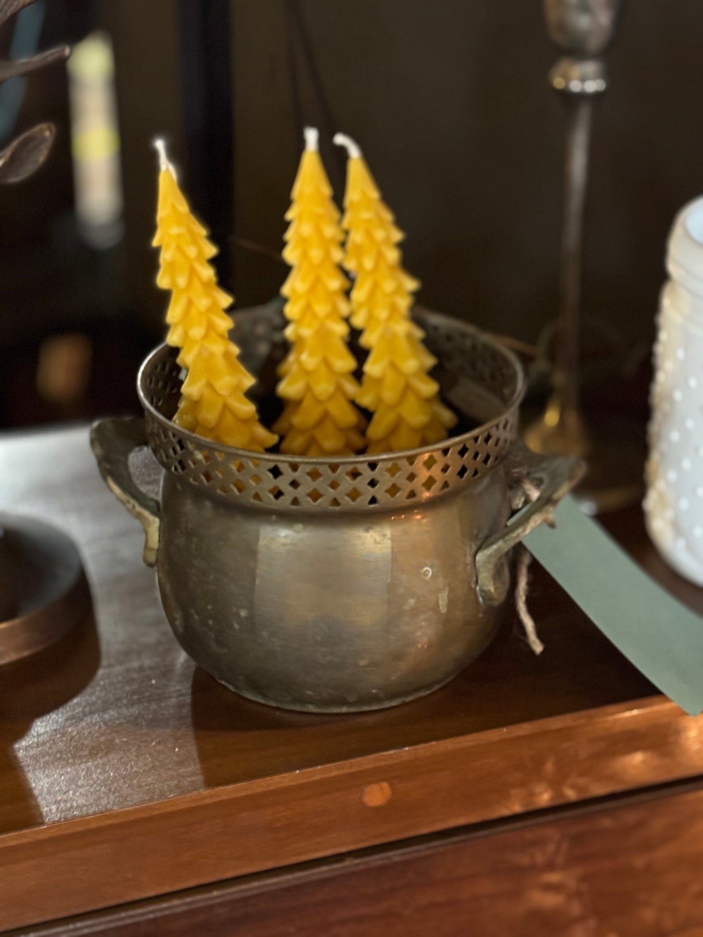 Pure Beeswax Fir Taper Candle- BOGO 50% OFF!