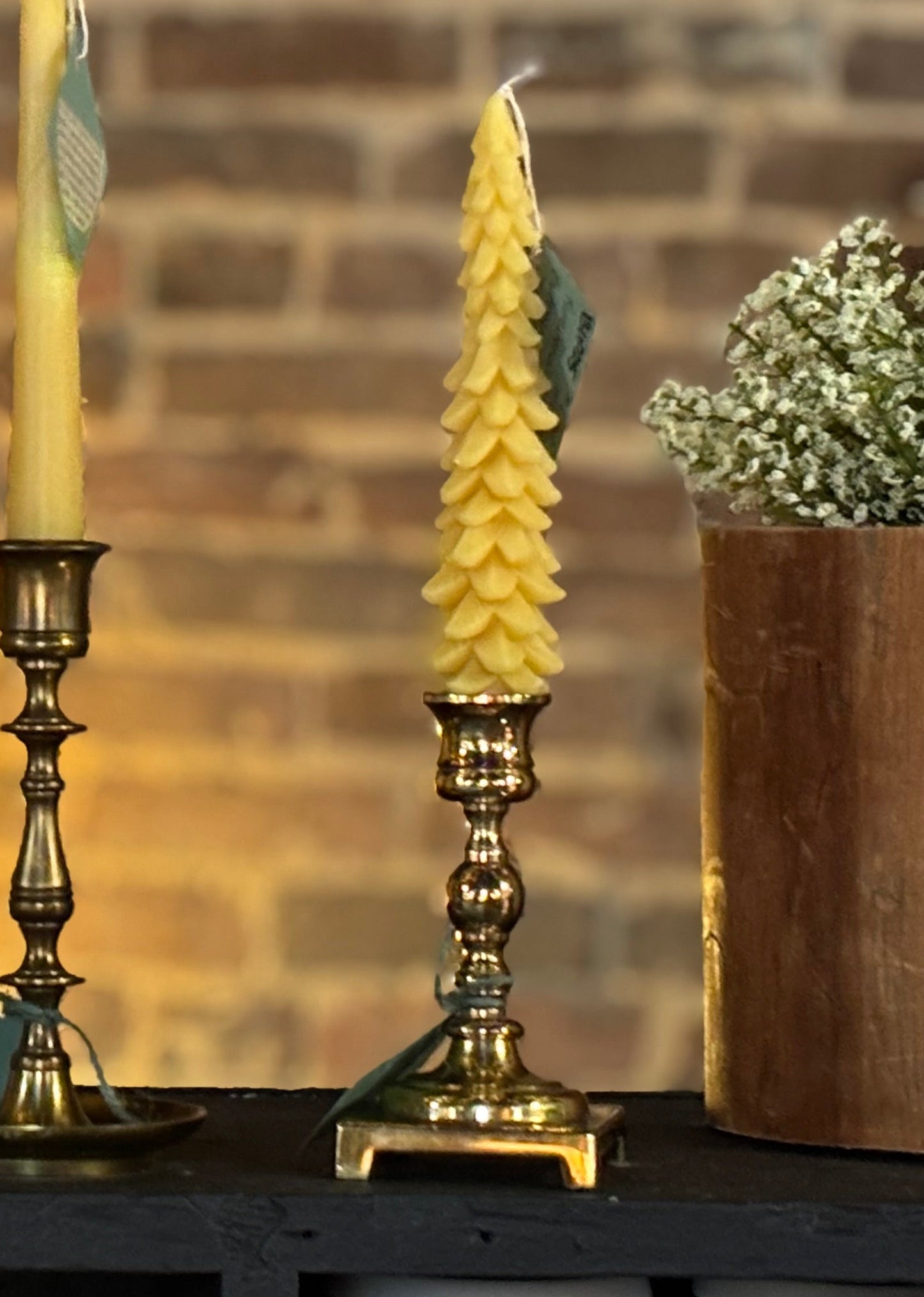 Pure Beeswax Fir Taper Candle- BOGO 50% OFF!