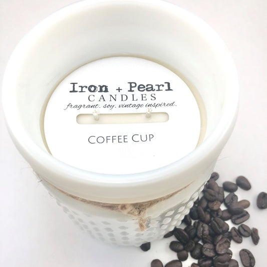 Coffee Cup Soy Candle | Gift for Coffee Lover | Coffee Addict